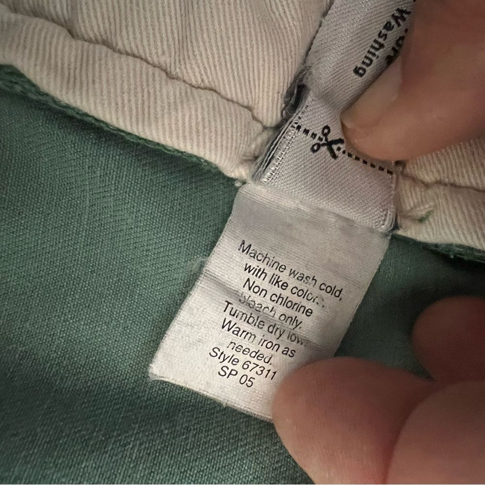 J. Crew Mens Chino Shorts Mid-Rise Golf Embroidered Flat Front Green Size 36 - Picture 9 of 10